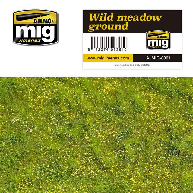 Ammo Mig Grass Mat Wild Meadow Ground - Fusion Scale Hobbies