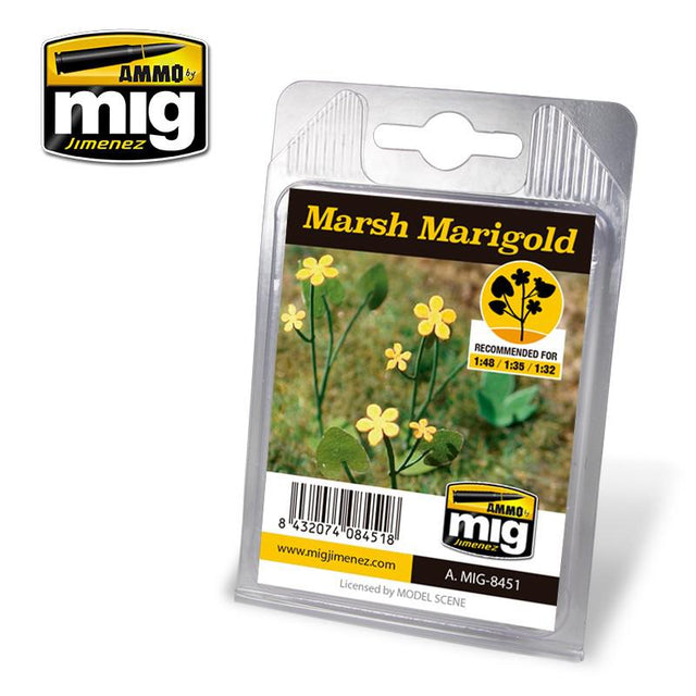 Ammo Mig Laser Cut Plants Marsh Marigold - Fusion Scale Hobbies