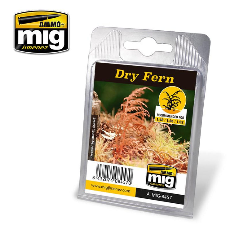 Ammo Mig Laser Cut Plants Dry Fern - Fusion Scale Hobbies