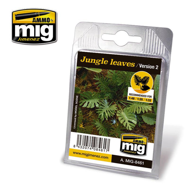 Ammo Mig Laser Cut Plants Jungle Leaves (Version 2) - Fusion Scale Hobbies