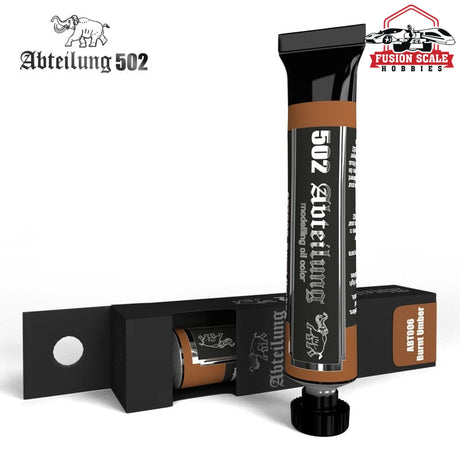 Abteilung 502 Oil Paint Burnt Umber 20ml Tube - Fusion Scale Hobbies