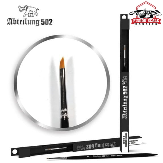 Abteilung 502 Size 4 Angular Paint Brush  ABT845-4 - Fusion Scale Hobbies