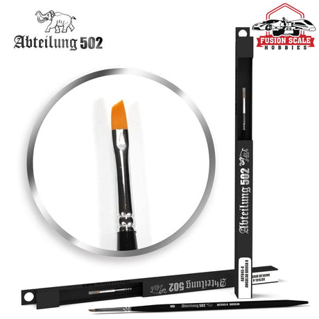 Abteilung 502 Size 8 Angular Paint Brush ABT845-8 - Fusion Scale Hobbies