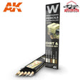 AK Interactive Dirt & Marks Weathering Pencil Set 5 Pencils AKI10044 - Fusion Scale Hobbies