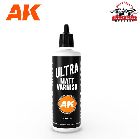 AK Interactive Ultra Matt Varnish 100ml Bottle - Fusion Scale Hobbies
