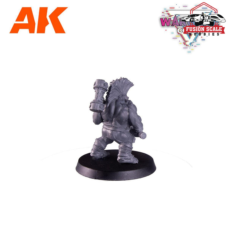 AK Interactive Wargame Starter Set - Crusher Dwarf (14 Colors & 1 Figure) - Fusion Scale Hobbies