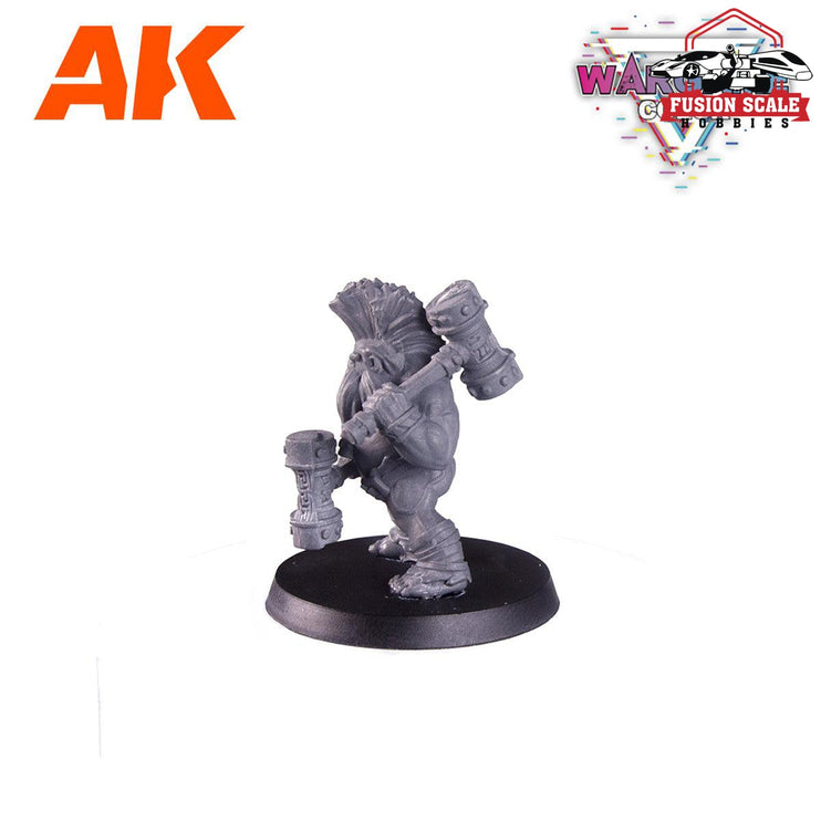 AK Interactive Wargame Starter Set - Crusher Dwarf (14 Colors & 1 Figure) - Fusion Scale Hobbies