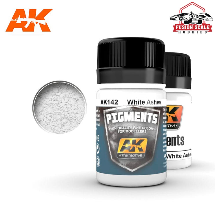 AK Interactive White Ashes Pigment AK142 - Fusion Scale Hobbies