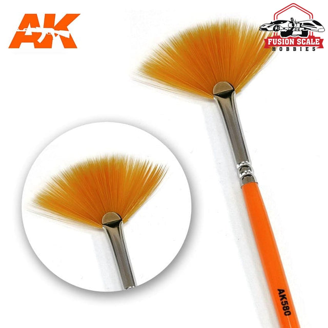 AK Interactive Fan Shape Weathering Paint Brush AKI580 - Fusion Scale Hobbies
