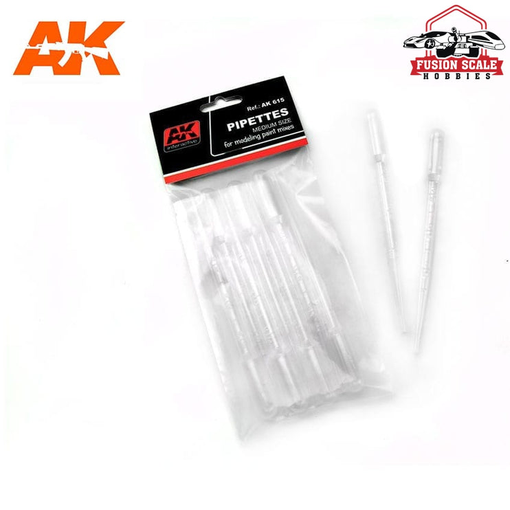 AK Interactive Medium Pipettes 7 Units AKI615 - Fusion Scale Hobbies