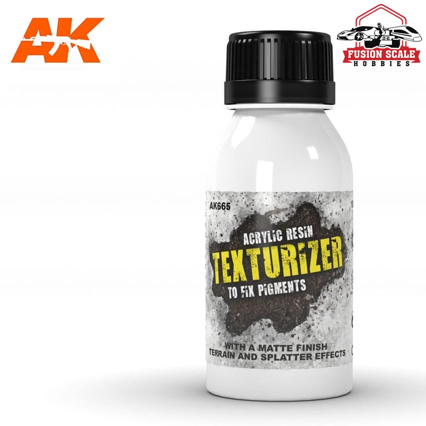 AK Interactive Texturizer Acrylic Resin for Pigments 100ml Bottle AKI665 - Fusion Scale Hobbies
