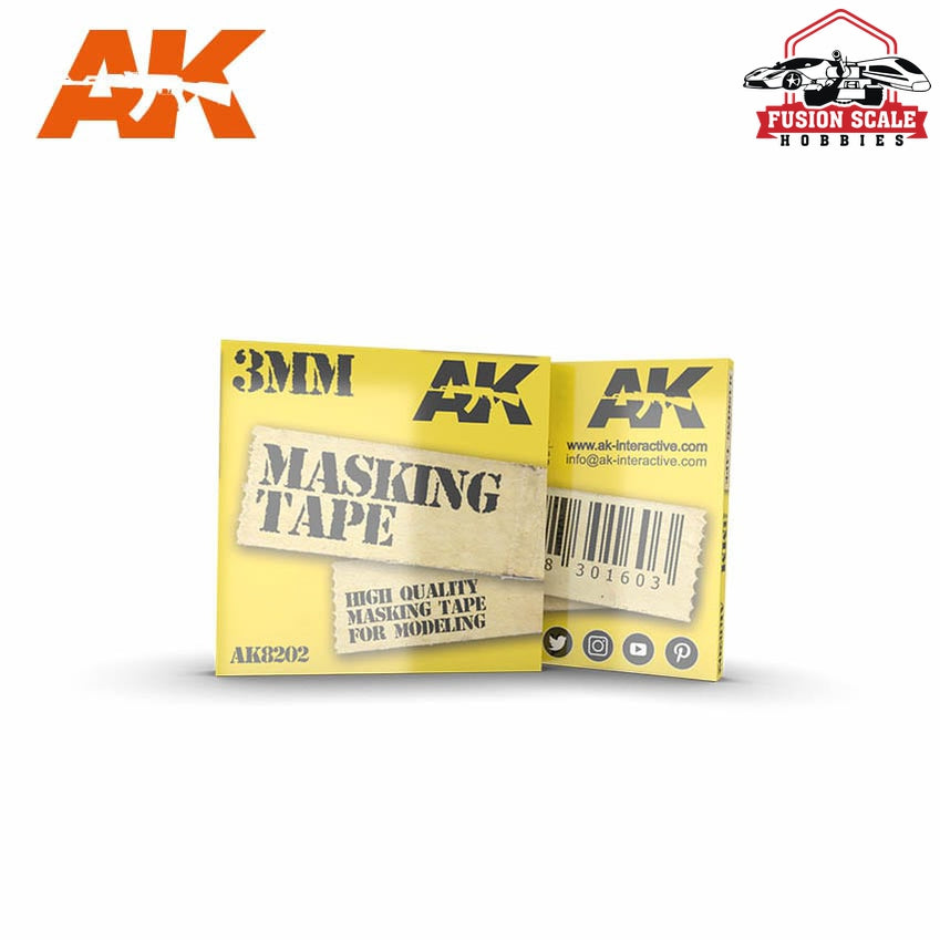 AK Interactive 3mm Masking Tape AKI8202 - Fusion Scale Hobbies