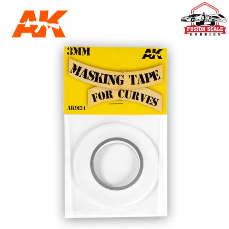 AK Interactive Masking Tape for Curves 3mm AKI9124 - Fusion Scale Hobbies