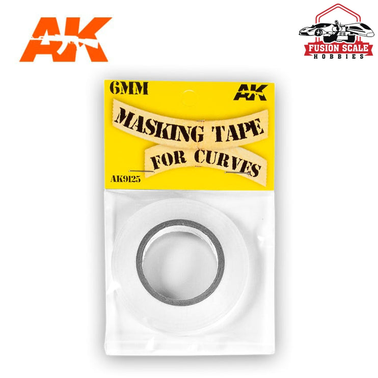 AK Interactive Masking Tape for Curves 6mm AKI9125 - Fusion Scale Hobbies