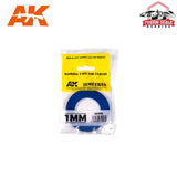 AK Interactive Blue Masking Tape for Curves 1mm AKI9181 - Fusion Scale Hobbies