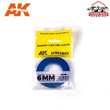 AK Interactive Blue Masking Tape for Curves 6mm AKI9184 - Fusion Scale Hobbies
