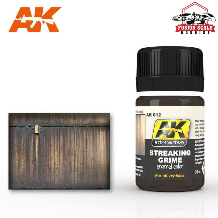 AK Interactive Streaking Grime Enamel Paint 35ml Bottle - Fusion Scale Hobbies