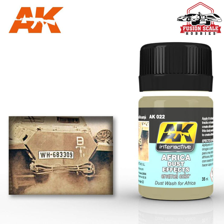 AK Interactive Africa Dust Effects Enamel Paint 35ml Bottle - Fusion Scale Hobbies