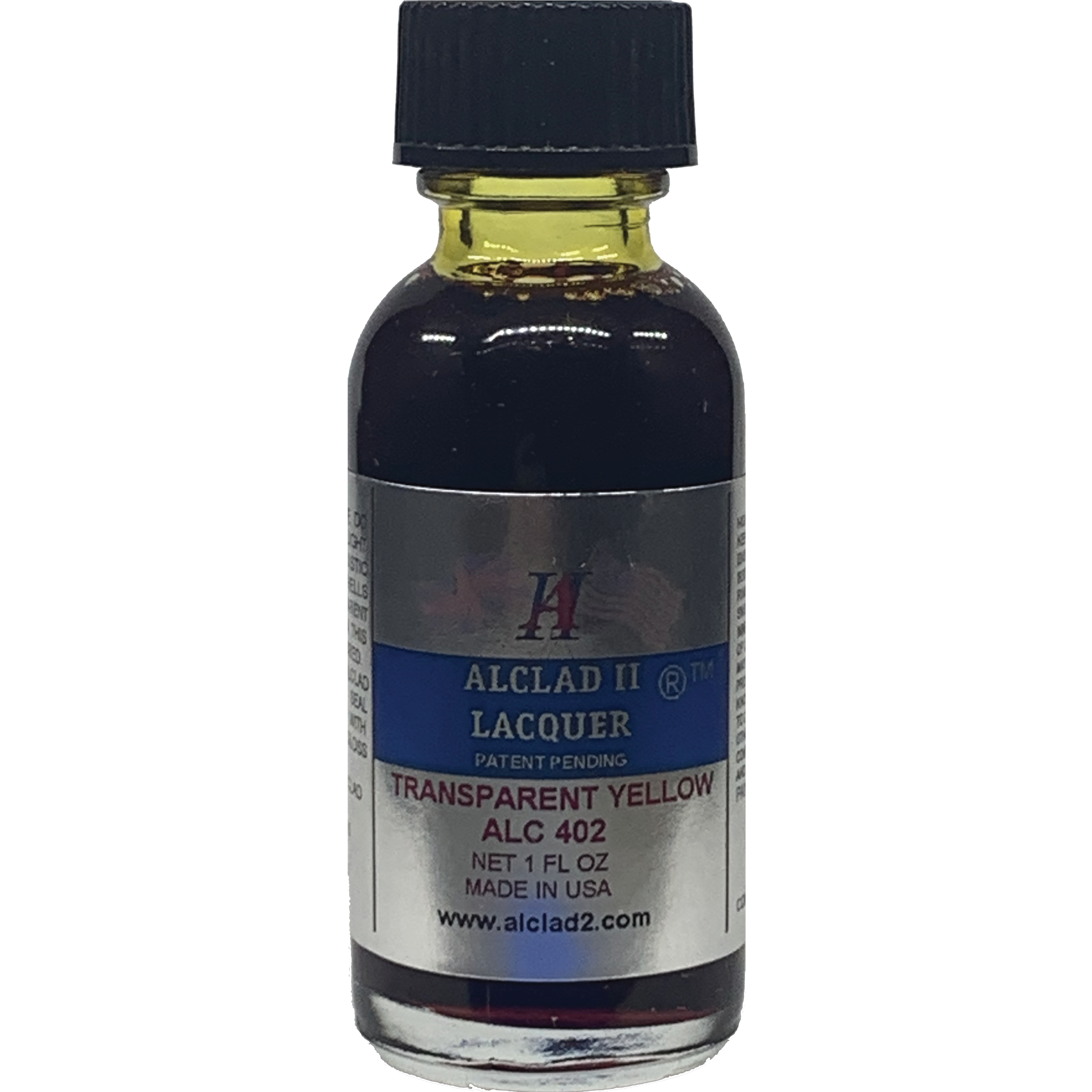 Alclas Alclad II Transparent Yellow Transparent Lacquer Paint 1 oz ALC-402 ...