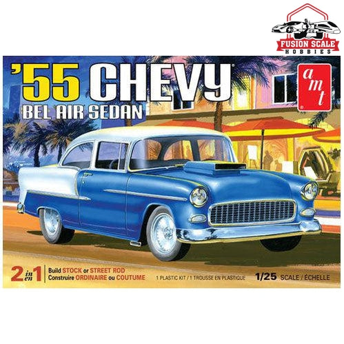 AMT Models 1/25 1955 Chevrolet Bel Air Sedan Plastic Model Kit Model Parts Warehouse