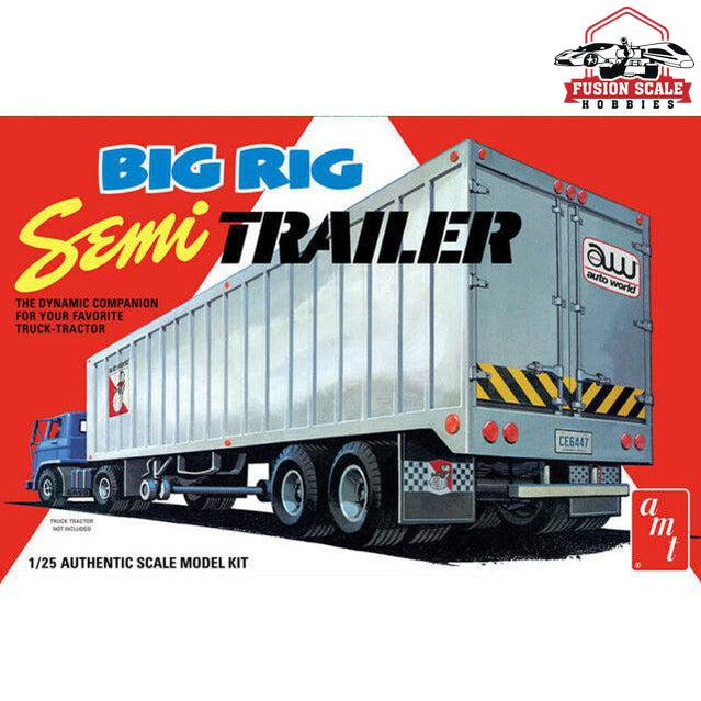 AMT Models 1/25 Big Rig Semi-Trailer Plastic Model Kit Model Parts Warehouse