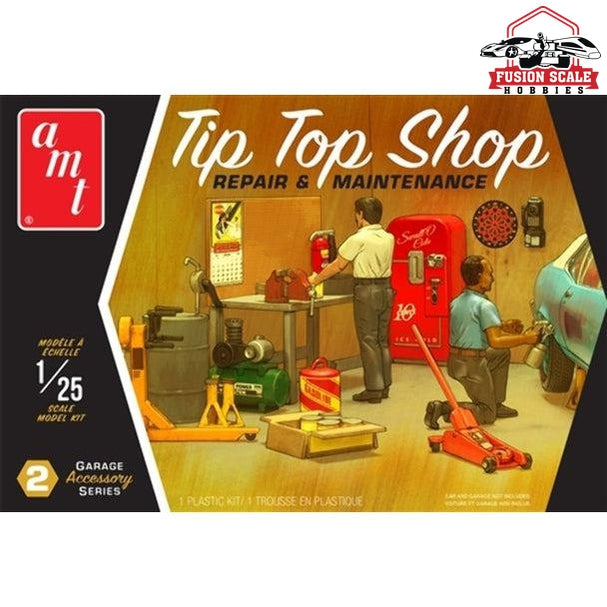 AMT Models 1/25 Garage Accessory Set #2 Tip Top Shop Plastic Model Kit Model Parts Warehouse