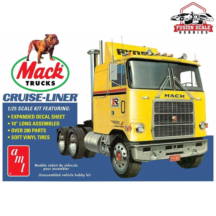 AMT Models 1/25 Mack Trucks Cruise Liner Semi Tractor Kit Model Parts Warehouse