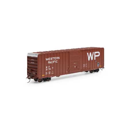 Athearn HO Scale RTR FMC 60' Hi-Cube Ex-Post Box Western Pacific WP #3174