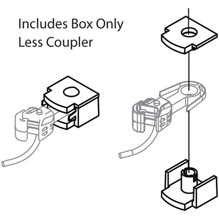 Athearn N Scale Coupler Box & Cover (6)