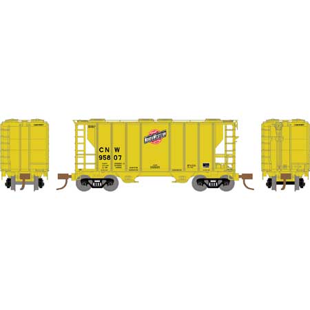 Athearn N Scale PS-2 2600 Covered Hopper, C&NW #95807