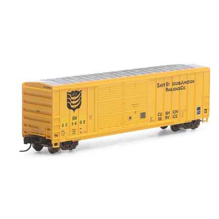 Athearn N Scale RTR 50' FMC Offset Dbl Door Box, BN/EStL #223602