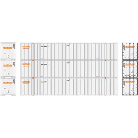 Athearn N Scale 53' Stoughton Containers, Optimodal # 1 (3)