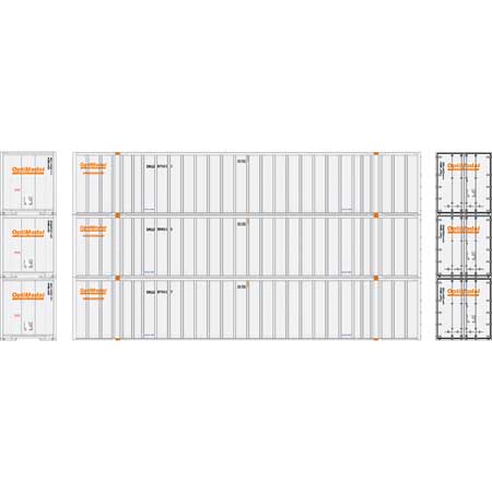 Athearn N Scale 53' Stoughton Containers, Optimodal # 2 (3)