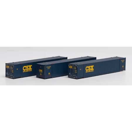 Athearn N Scale 53' CIMC Container, CSX #2 (3)