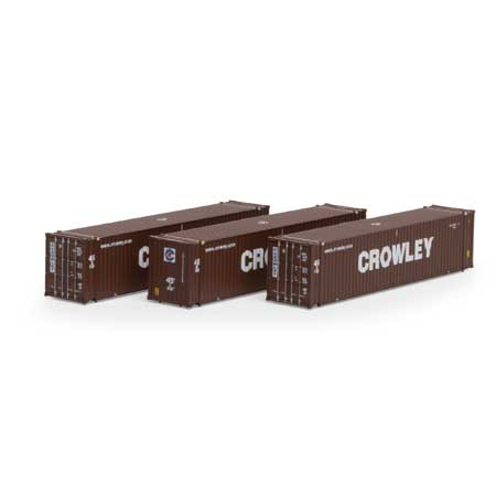 Athearn N Scale 45' Container, Crowley #1 (3)