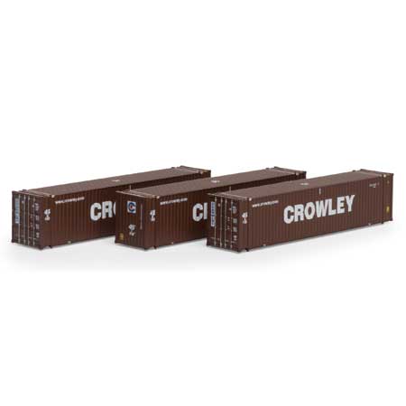 Athearn N Scale 45' Container, Crowley #2 (3)