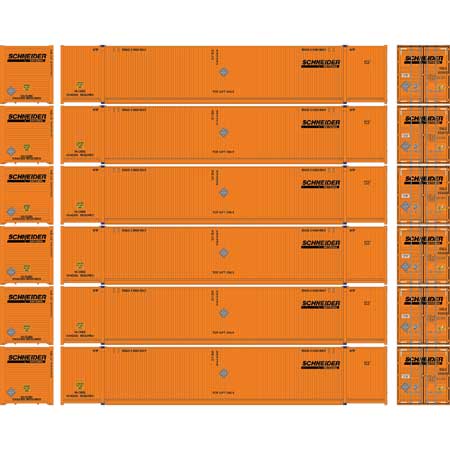 Athearn N Scale 53' CIMC Container, Schneider #1 (1)