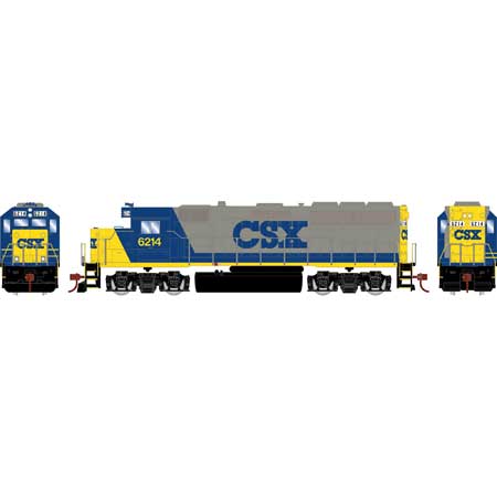 Athearn HO Scale GP40-2 Sound-Ready, CSX #6214