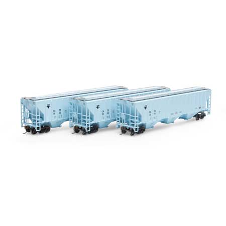 Athearn HO Scale RTR PS 4740 Covered Hopper, CATX (3)