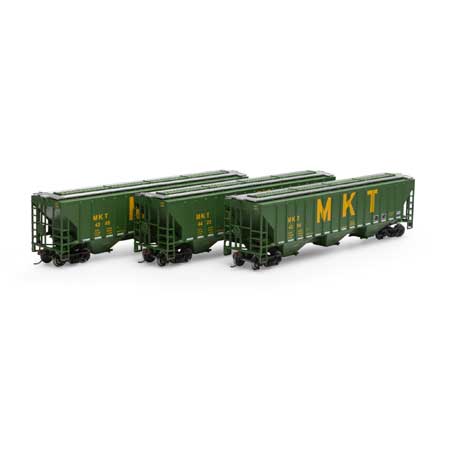 Athearn HO Scale RTR PS 4740 Covered Hopper, MKT (3)