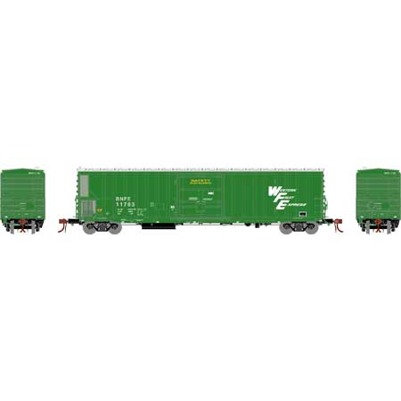 Athearn N Scale FGE 57' Mechanical Reefer, BNFE/Green #11783