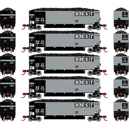 Athearn N Scale Bethgon Coalporter w/Load, BNSF #1 (5)