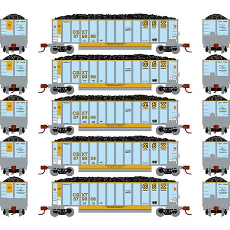 Athearn N Scale Bethgon Coalporter w/Load, CSX #2 (5)