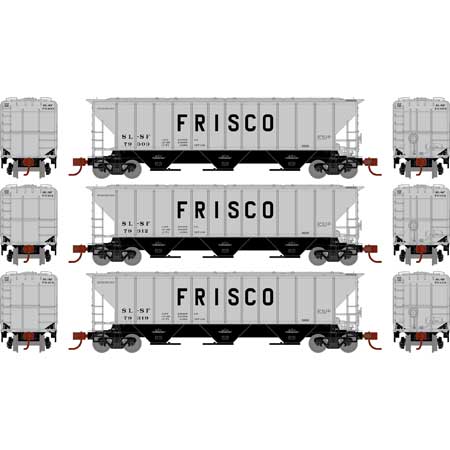 Athearn N Scale PS 4427 Covered Hopper, Frisco (3)