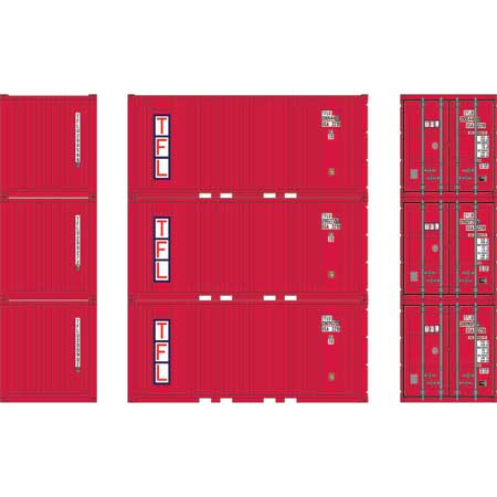 Athearn HO 20 Corrugated Container TFLU (3)