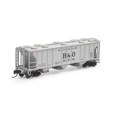 Athearn N Scale PS-2 2893 3-Bay Covered Hopper, B&O #628042