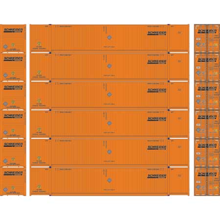 Athearn HO Scale 53' CIMC Container, Schneider #1 (1)