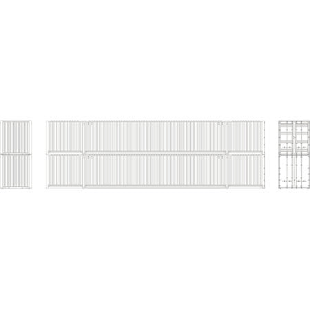 Athearn HO 60' Container, CDAU Kit Undec (2)