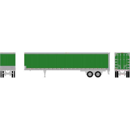 Athearn HO Scale 45' Smooth Side Trailer, Green