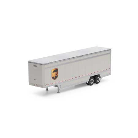 Athearn HO Scale 40' Drop Sill Parcel Trailer, UPS/Logo #708634